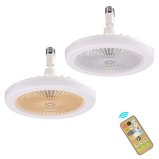 Lampe de ventilateur à douille avec télécommande