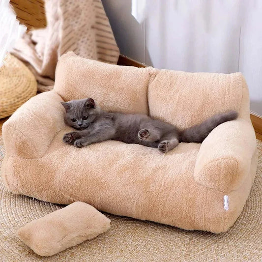 Cama de felpa de lujo para gatos