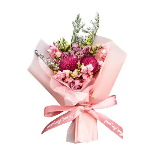 Ramo de flores secas para la rejilla de ventilación del coche