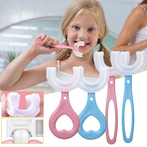 Cepillo de dientes en forma de U para niños