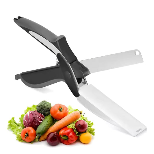 Tijeras de cocina Chop con tabla de cortar